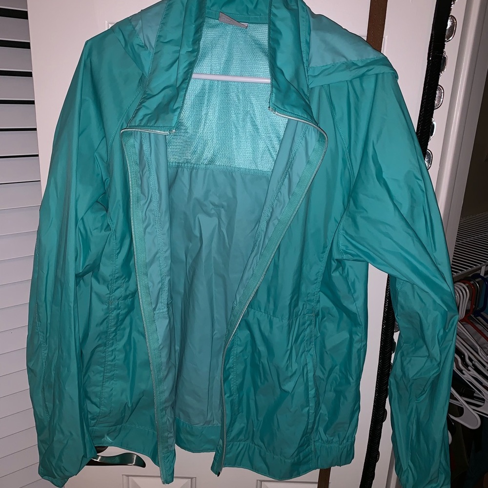 Women’s Teal Columbia Rain Jacket - XL